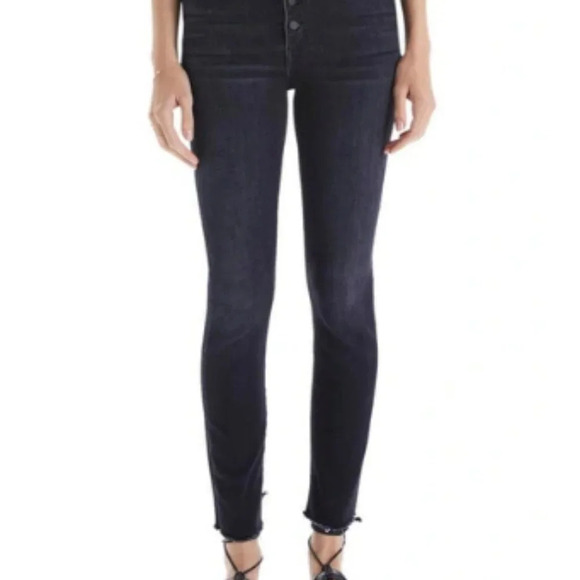 MOTHER The Pixie Swooner  Ankle fray Jeans In thunder road size 29 - Picture 3 of 11